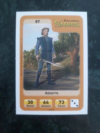 Carte Esselunga Eroi Dreamworks Shrek Azzurro
