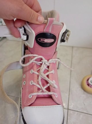 Patines en línea rosa y blanco Talla 37-40