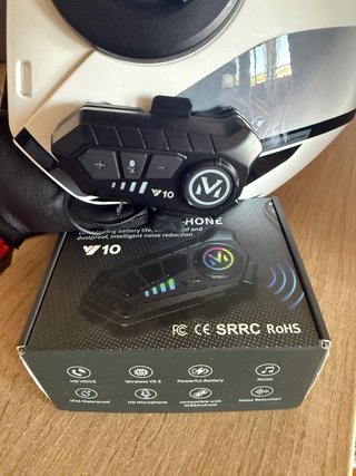 Casco SHIRO Talla XL con Intercomunicador v10
