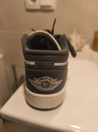 Zapatillas Jordan Air 1 Low Gris Blanco,originales