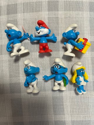 Figuras PVC Pitufos Pequeñas