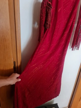Alta Costura Espectacular Rojo/Granate M/L Sin uso