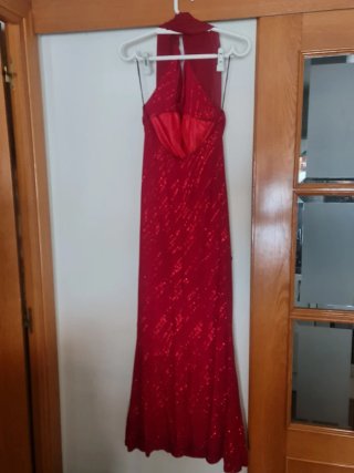 Alta Costura Espectacular Rojo/Granate M/L Sin uso