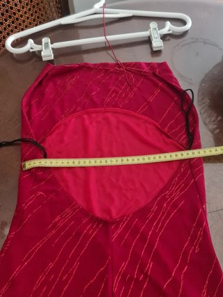 Alta Costura Espectacular Rojo/Granate M/L Sin uso