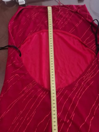 Alta Costura Espectacular Rojo/Granate M/L Sin uso