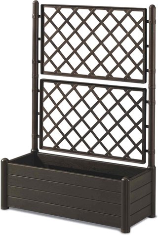 2 Jardineras Marrones 100x43x142 cm