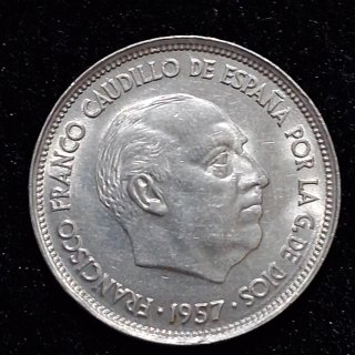 25 Pesetas 1957 Estrella 58. SC