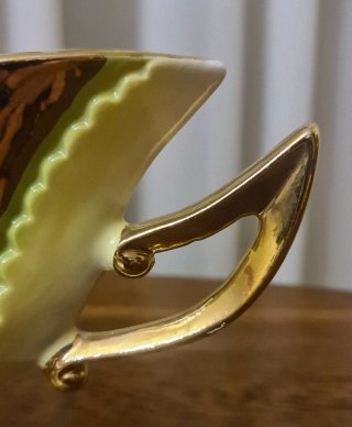Alzata / Vaso a navetta (jardinière) C.A.L bronzo
