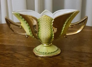 Alzata / Vaso a navetta (jardinière) C.A.L bronzo