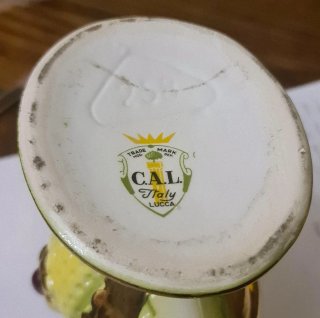 Alzata / Vaso a navetta (jardinière) C.A.L bronzo