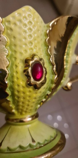 Alzata / Vaso a navetta (jardinière) C.A.L bronzo