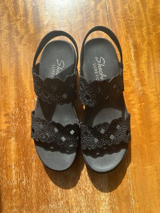 Sandalias Skechers negras talla 36