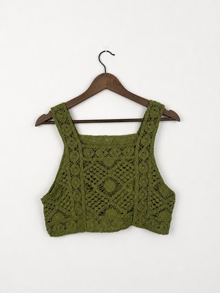 Lote 4 Tops Crochet Bordado