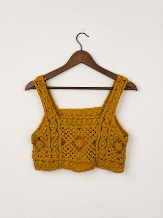 Lote 4 Tops Crochet Bordado