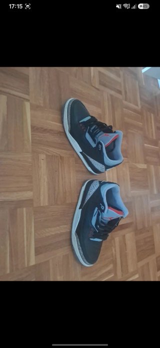 Jordan Retro 3 Negro/Gris Nuevas