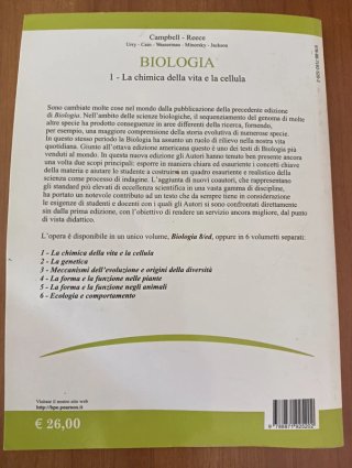 Biologia la chimica della vita e la cellula