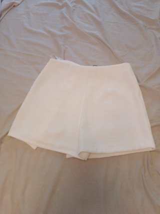 Falda pantalón Zara blanca Talla L