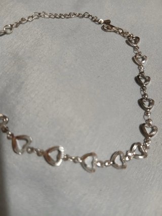 Pulsera Corazones Plata 925