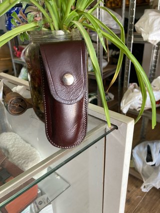 Funda de cuero para navaja