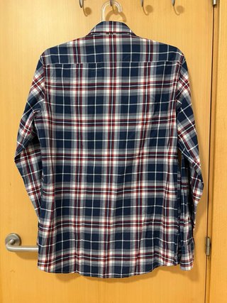 Camisa cuadros Massimo Dutti azul y roja