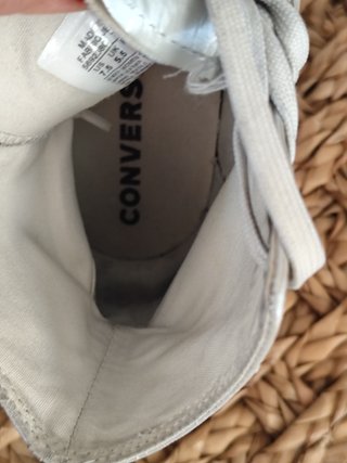 Deportivas Converse Plata y Blancas