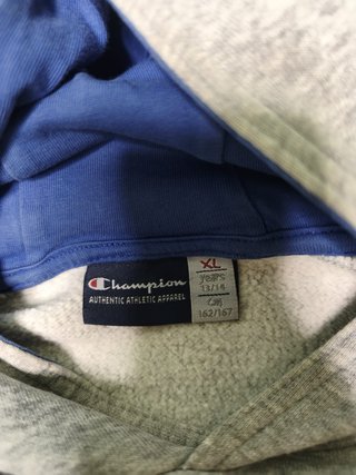 Sudadera Champion Gris con Capucha