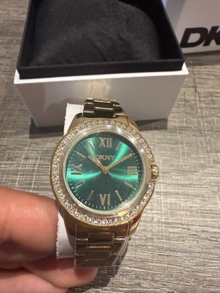 Reloj DKNY Mujer Dorado y Verde Nuevo