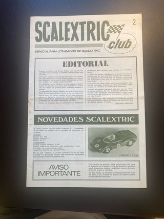 Revista Scalextric Club Nº 2