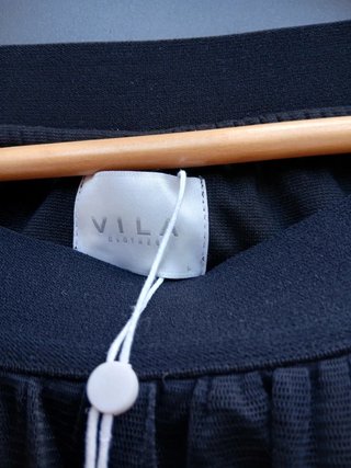 Falda Vila Talla Única Negra Nueva