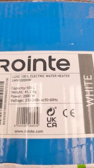 Calentador Rointe Luxe Slim 100L 2000W