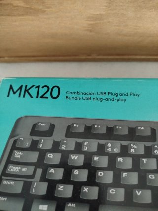 Teclado y Ratón Logitech MK120 Negro