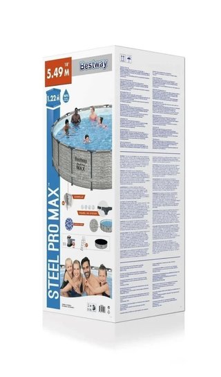 Piscina desmontable redonda Bestway Steel Pro Max Pool Set 549 x 122 cm