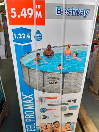 Piscina desmontable redonda Bestway Steel Pro Max Pool Set 549 x 122 cm