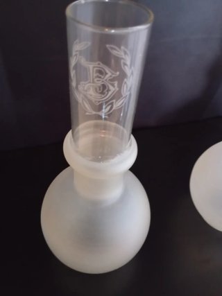Pareja de Tulipas de cristal