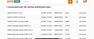 Elevalunas Trasero Izdo Saab 1A2A Serie 850702