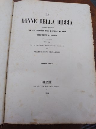 "Le Donne della Bibbia" 1855 Torriani con incision