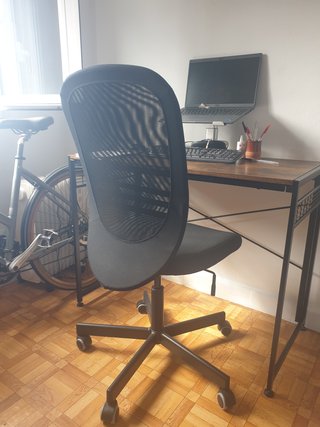 Silla de oficina Ikea Flintan Negra