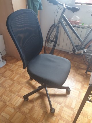 Silla de oficina Ikea Flintan Negra