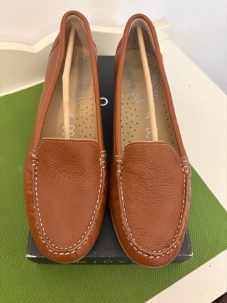Mocasines piel T40 Camel
