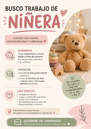 Niñera Alcazar de san juan, Criptana y alrededores