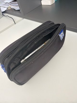 Porta Lápis Preto com Zíper