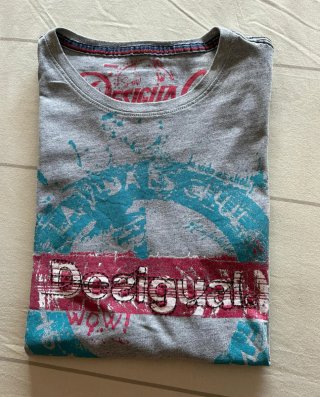 Camiseta Desigual Gris Talla XXL