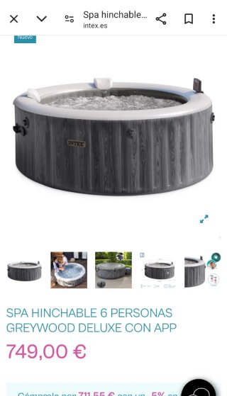 Spa Hinchable Intex 6 Personas