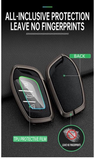 Funda Llave MG Verde Piel y Metal