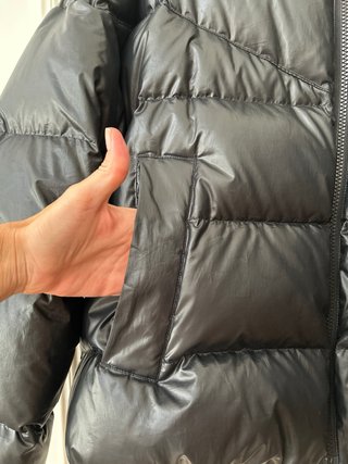 Abrigo plumífero Nike negro de plumon de pato