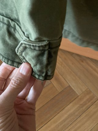 Chaqueta Mango Verde Militar Mujer