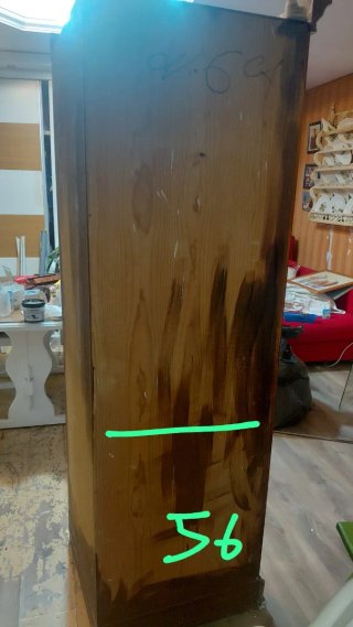 Vitrina de madera provenzal para restaurar