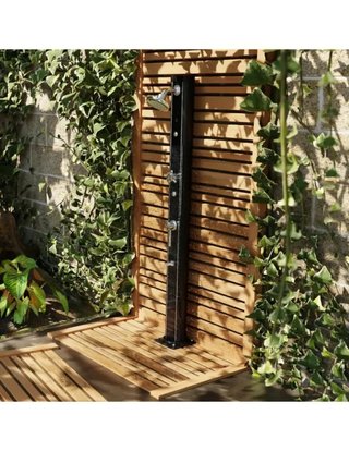 GRE Ducha Solar Jardín 32L 210cm Aluminio