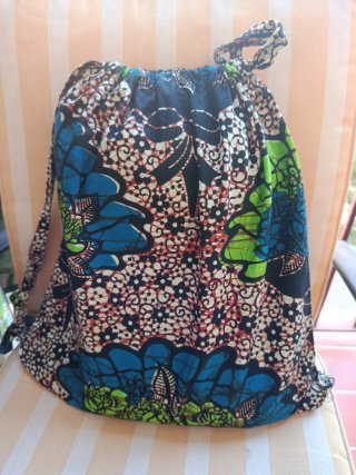 Mochila de algodón con estampado