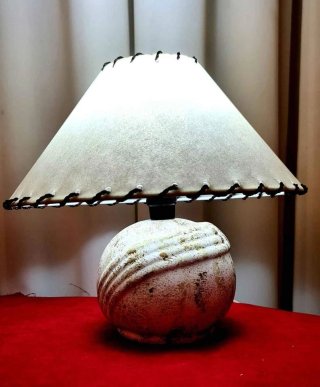 Lampada abat jour ceramica h.23cm